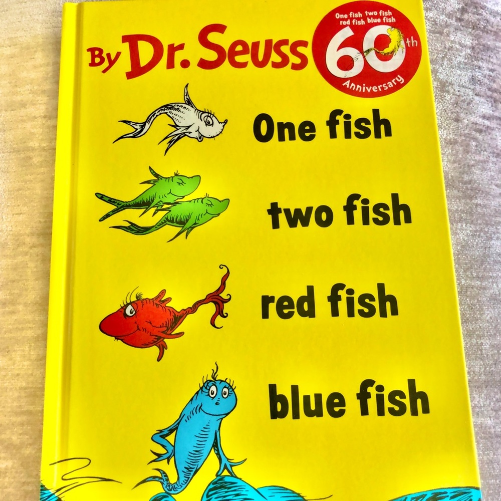 Dr. Seuss One Fish, Two Fish, Red Fish, Blue Book
